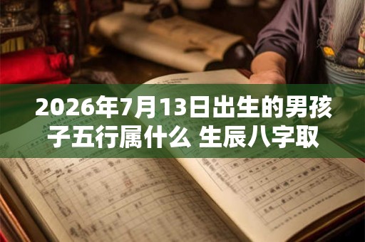 2026年7月13日出生的男孩子五行属什么 生辰八字取名