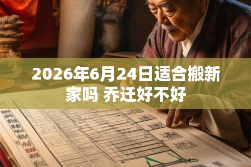 2026年6月24日适合搬新家吗 乔迁好不好