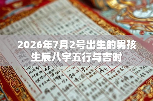 2026年7月2号出生的男孩生辰八字五行与吉时