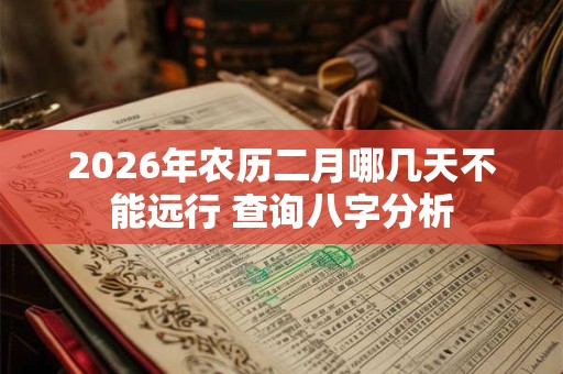 2026年农历二月哪几天不能远行 查询八字分析 2026年农历二月哪几天不能远行 查询八字分析