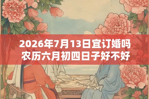 2026年7月13日宜订婚吗 农历六月初四日子好不好