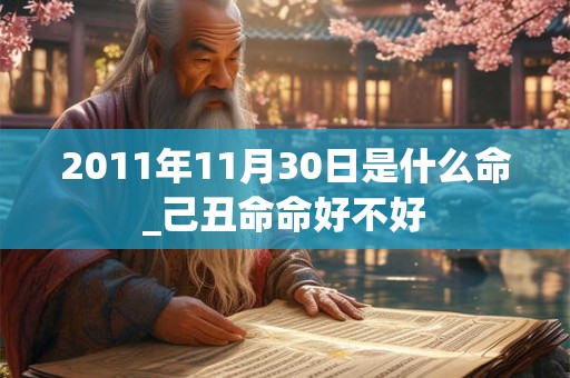 2011年11月30日是什么命_己丑命命好不好 2011年11月30日是什么命_己丑命命好不好