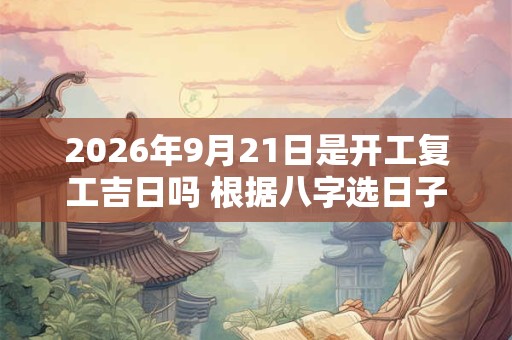 2026年9月21日是开工复工吉日吗 根据八字选日子 2026年9月21日是开工复工吉日吗 根据八字选日子