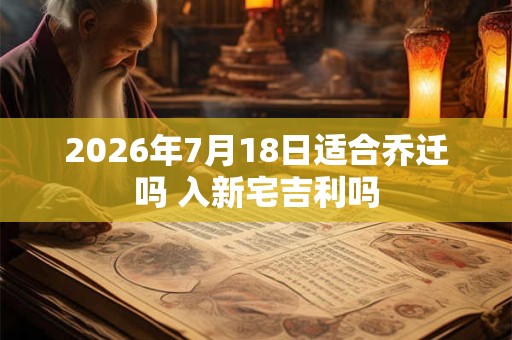 2026年7月18日适合乔迁吗 入新宅吉利吗 2026年7月18日适合乔迁吗 入新宅吉利吗