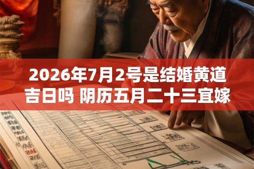 2026年7月2号是结婚黄道吉日吗 阴历五月二十三宜嫁娶吗
