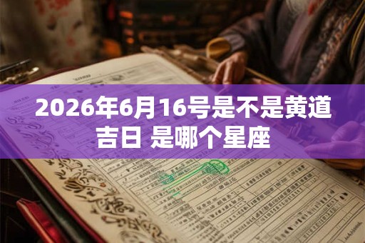 2026年6月16号是不是黄道吉日 是哪个星座