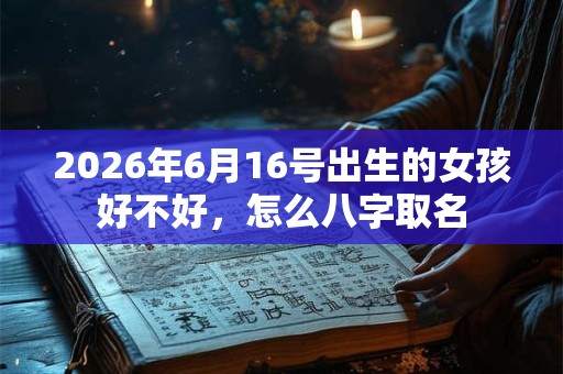 2026年6月16号出生的女孩好不好,怎么八字取名 2026年6月16号出生的女孩好不好,怎么八字取名