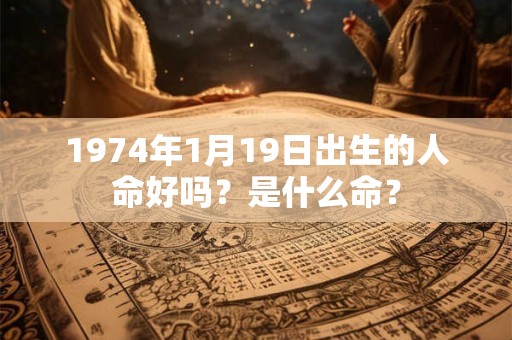 1974年1月19日出生的人命好吗？是什么命？