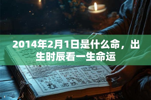 2014年2月1日是什么命，出生时辰看一生命运