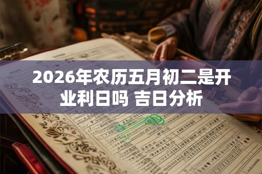 2026年农历五月初二是开业利日吗 吉日分析