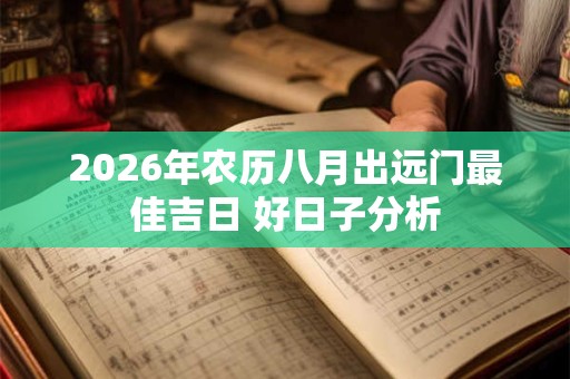 2026年农历八月出远门最佳吉日 好日子分析 2026年农历八月出远门最佳吉日 好日子分析