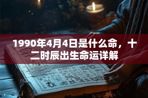 1990年4月4日是什么命，十二时辰出生命运详解