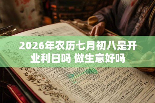 2026年农历七月初八是开业利日吗 做生意好吗 2026年农历七月初八是开业利日吗 做生意好吗