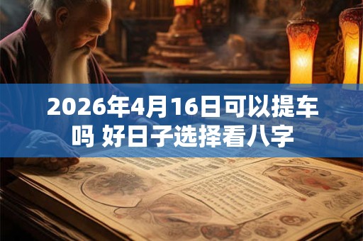 2026年4月16日可以提车吗 好日子选择看八字