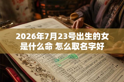 2026年7月23号出生的女是什么命 怎么取名字好
