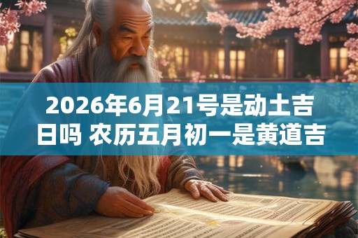 2026年6月21号是动土吉日吗 农历五月初一是黄道吉日吗