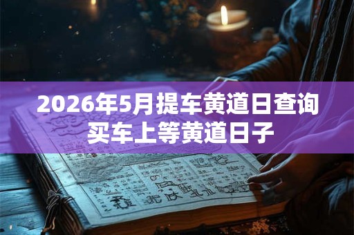 2026年5月提车黄道日查询 买车上等黄道日子 2026年5月提车黄道日查询 买车上等黄道日子