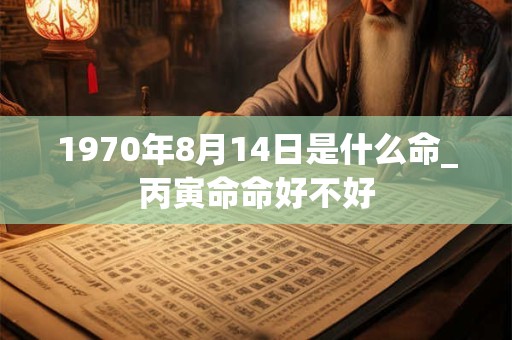 1970年8月14日是什么命_丙寅命命好不好