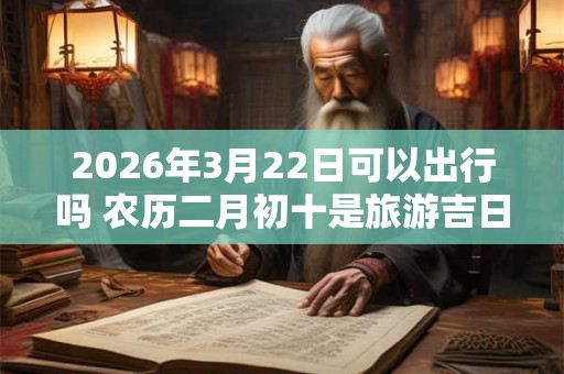 2026年3月22日可以出行吗 农历二月初十是旅游吉日吗