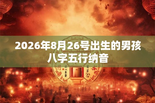 2026年8月26号出生的男孩八字五行纳音