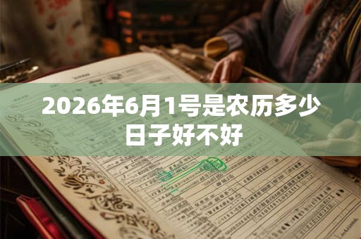 2026年6月1号是农历多少 日子好不好
