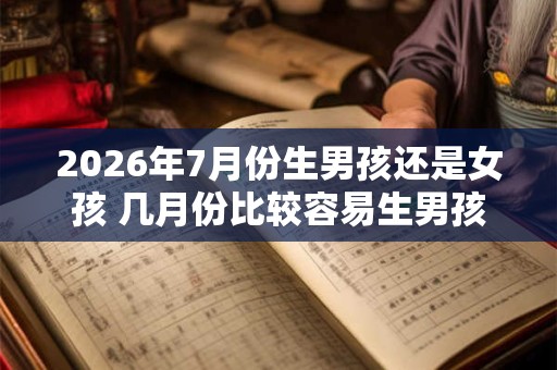 2026年7月份生男孩还是女孩 几月份比较容易生男孩