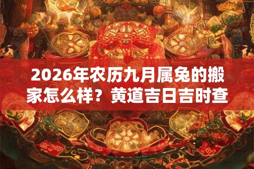 2026年农历九月属兔的搬家怎么样？黄道吉日吉时查询一览表