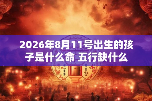 2026年8月11号出生的孩子是什么命 五行缺什么