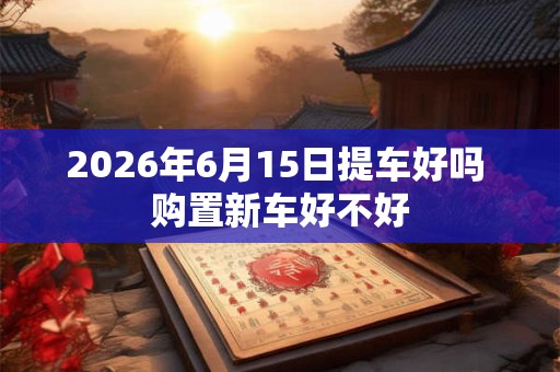 2026年6月15日提车好吗 购置新车好不好 2026年6月15日提车好吗 购置新车好不好