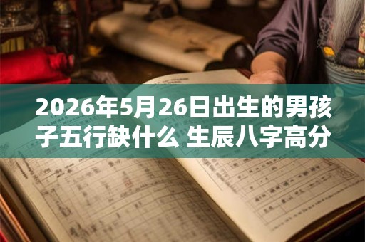 2026年5月26日出生的男孩子五行缺什么 生辰八字高分取名
