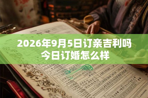 2026年9月5日订亲吉利吗 今日订婚怎么样