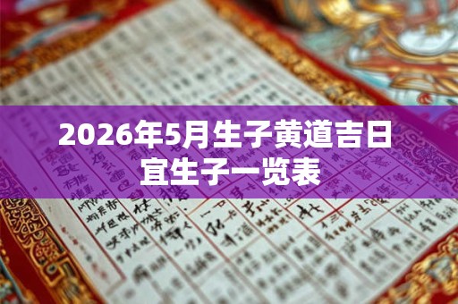 2026年5月生子黄道吉日 宜生子一览表