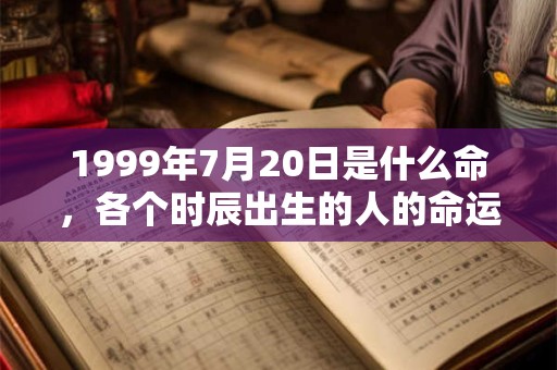 1999年7月20日是什么命,各个时辰出生的人的命运 1999年7月20日是什么命,各个时辰出生的人的命运
