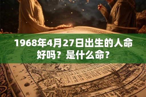 1968年4月27日出生的人命好吗?是什么命? 1968年4月27日出生的人命好吗?是什么命?
