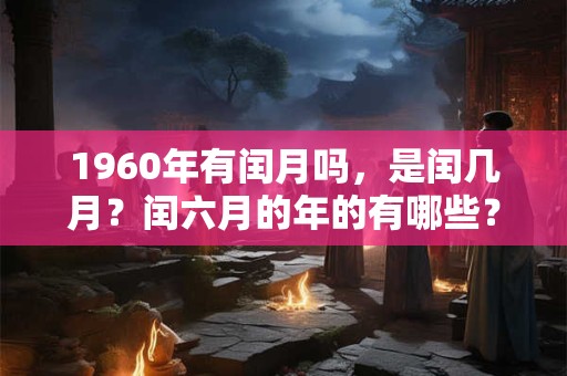 1960年有闰月吗，是闰几月？闰六月的年的有哪些？