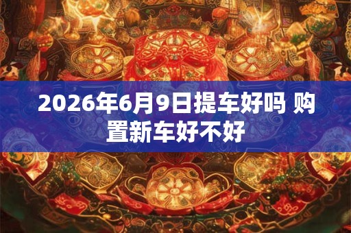 2026年6月9日提车好吗 购置新车好不好