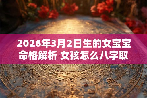 2026年3月2日生的女宝宝命格解析 女孩怎么八字取名 2026年3月2日生的女宝宝命格解析 女孩怎么八字取名