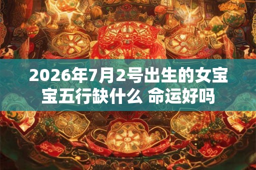 2026年7月2号出生的女宝宝五行缺什么 命运好吗