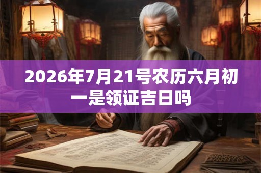 2026年7月21号农历六月初一是领证吉日吗 2026年7月21号农历六月初一是领证吉日吗