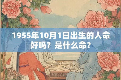 1955年10月1日出生的人命好吗？是什么命？
