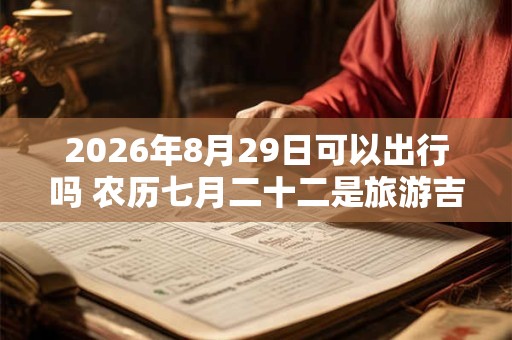 2026年8月29日可以出行吗 农历七月二十二是旅游吉日吗 2026年8月29日可以出行吗 农历七月二十二是旅游吉日吗