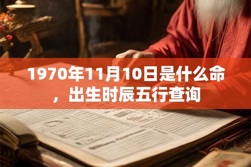 1970年11月10日是什么命,出生时辰五行查询 1970年11月10日是什么命,出生时辰五行查询