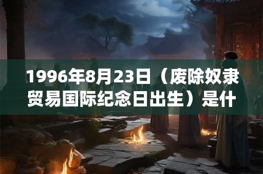1996年8月23日（废除奴隶贸易国际纪念日出生）是什么命_命运如何