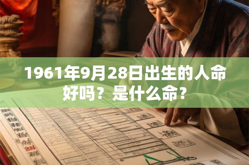 1961年9月28日出生的人命好吗?是什么命? 1961年9月28日出生的人命好吗?是什么命?