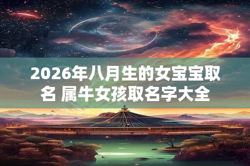 2026年八月生的女宝宝取名 属牛女孩取名字大全 2026年八月生的女宝宝取名 属牛女孩取名字大全