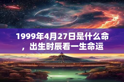 1999年4月27日是什么命,出生时辰看一生命运 1999年4月27日是什么命,出生时辰看一生命运