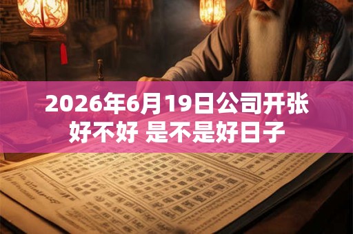 2026年6月19日公司开张好不好 是不是好日子 2026年6月19日公司开张好不好 是不是好日子