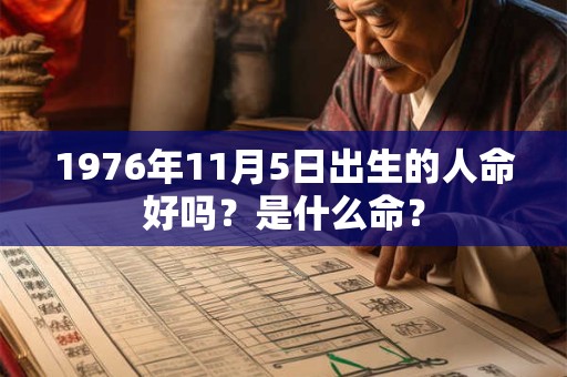 1976年11月5日出生的人命好吗?是什么命? 1976年11月5日出生的人命好吗?是什么命?