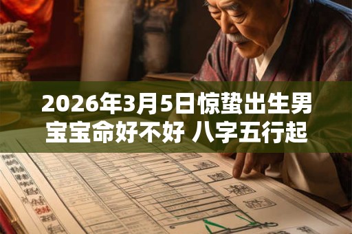 2026年3月5日惊蛰出生男宝宝命好不好 八字五行起名最全款