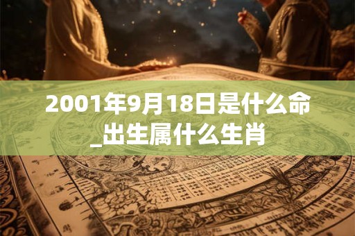 2001年9月18日是什么命_出生属什么生肖